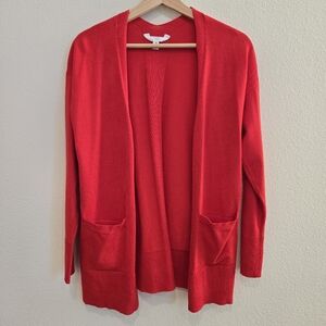 Time And Tru Red Cardigan size small